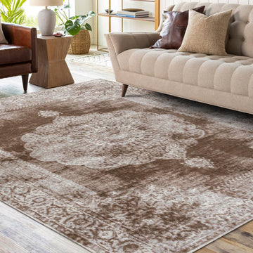 Perfect rosalia Cottage Medallion Area Rug